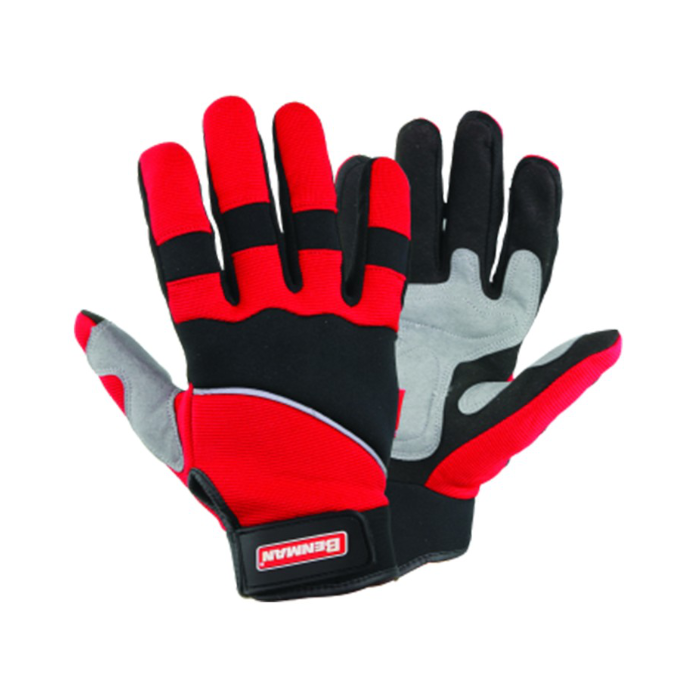 Γάντια Υφασμάτινα Με Δερμάτινη Ενίσχυση Benman Image
