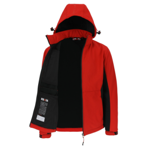 TRYSTAN SOFT SHELL JACKET RED/BLACK