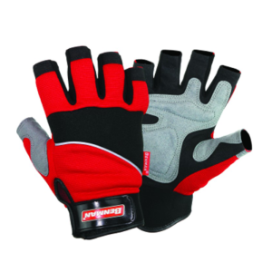 Γάντια Υφασμάτινα Με Δερμάτινη Ενίσχυση Κομμένα Benman-0
